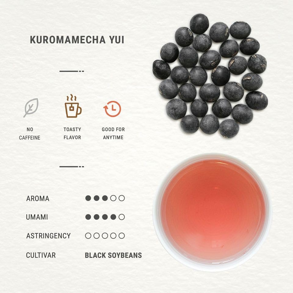 Senbird Kuromamecha Japanese Black Soybean Tea - Loose Leaf, 5.3oz Airtight Tin