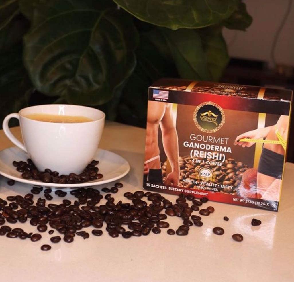 Caf   Ganoderma (Reishi) 4 In 1 Coffee - 3 Pack