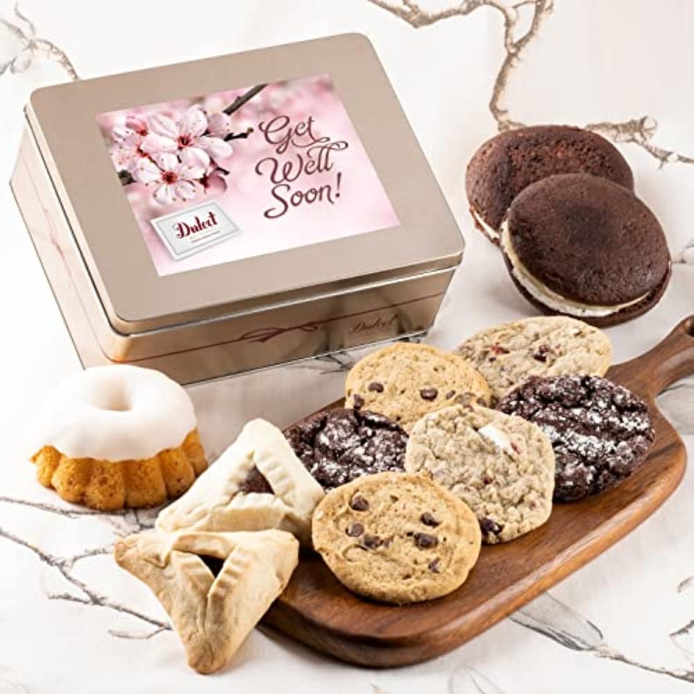 Get Well Soon Gift Basket, Gourmet Get Well Basket for, Wife, Girlfriend, Mom, Daughter, Dad, Son, or Coworker Care Packages by 