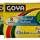Generic Goya Chicken Flavored Powdered Bouillon Reduced Sodium Pack of 3 boxes (Cubitos en Polvo Reducido en Sodio)