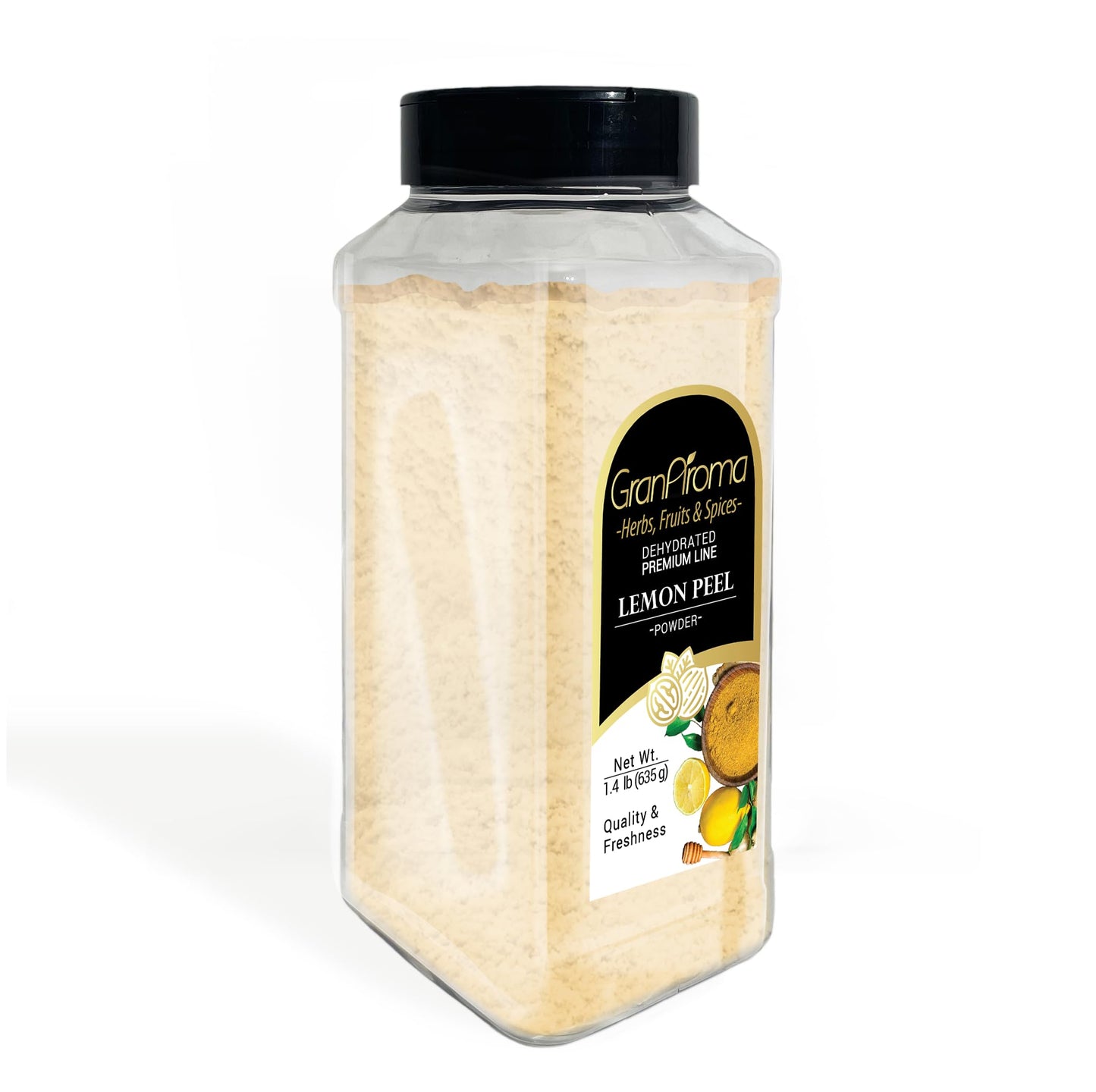 Granaroma Lemon Peel Powder, Tart & Flavorful, Pure Powder (1.4 Pound)