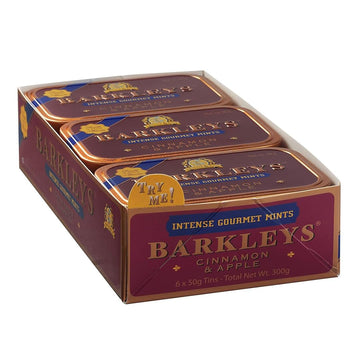 Barkleys Gourmet Cinnamon & Apple Mints Breath Mints - Strong Cinnamon & Apple Flavor For Party, After Dinner, Wedding, Every Da