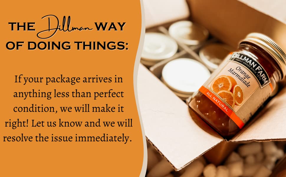 Dillman Farm All Natural Orange Marmalade - Gluten-Free, Non-Gmo, Vgan, Kosher, Preservative Free, Corn Syrup Free - Made In Usa