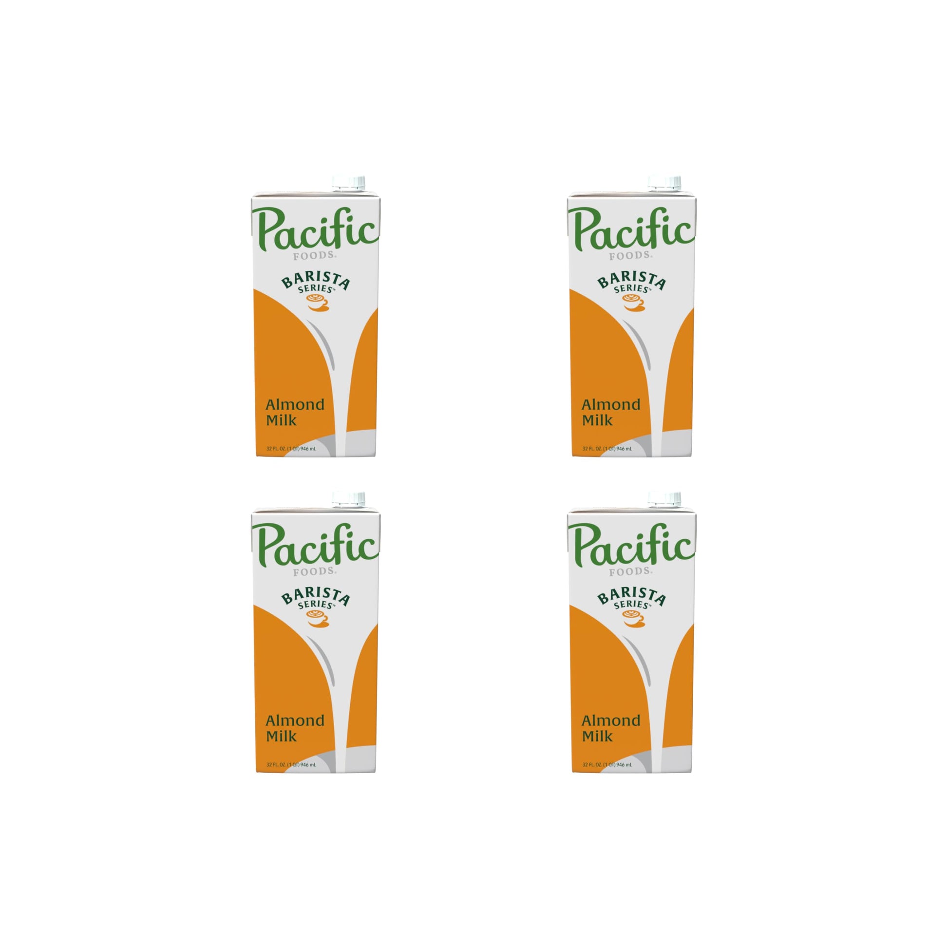 Pacific Foods Barista Series Original Almond Milk, Plant Based Milk, 32 oz Carton (Pack of 4)