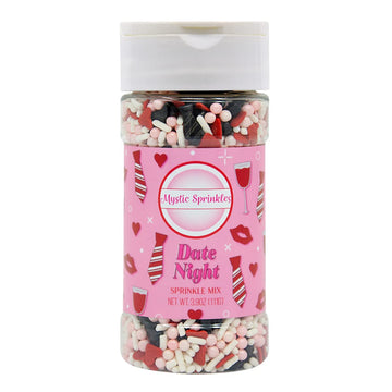 Mystic Sprinkles Wedding/Bridal Sprinkles Mixes (Date Night Sprinkle Mix 3.9Oz)