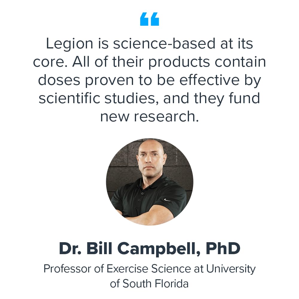 LEGION Casein+ Casein Protein Powder (Salted Caramel) - Slow-Release Micellar Casein Protein Powder - Non-GMO  Gluten-Free & Naturally Sweetened Casein Powder from Grass-Fed Cows