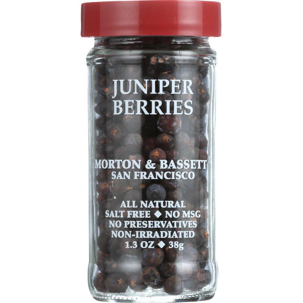 Morton & Bassett Juniper Berries, 1.3-Ounce Jars (Pack of 3)