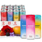 Moment Adaptogen Drink (Shark Tank) - SPARKLING Fruity Fun | Strawberry Rose  Mango Chilli  Plum Ginseng | L-Theanine & Ashwagandha for Calm & Clarity | 0 Added Sugar  0 fermented-style flavor | 12-pack