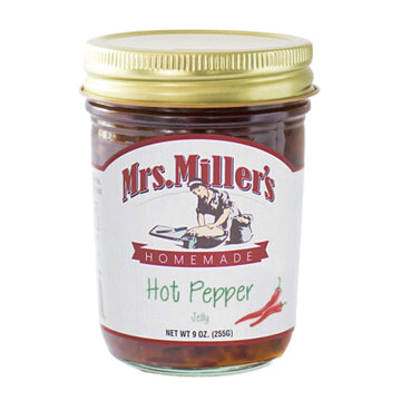 Mrs. Miller s Homemade Jelly, Hot Pepper, 9 OZ (Pack of 3)