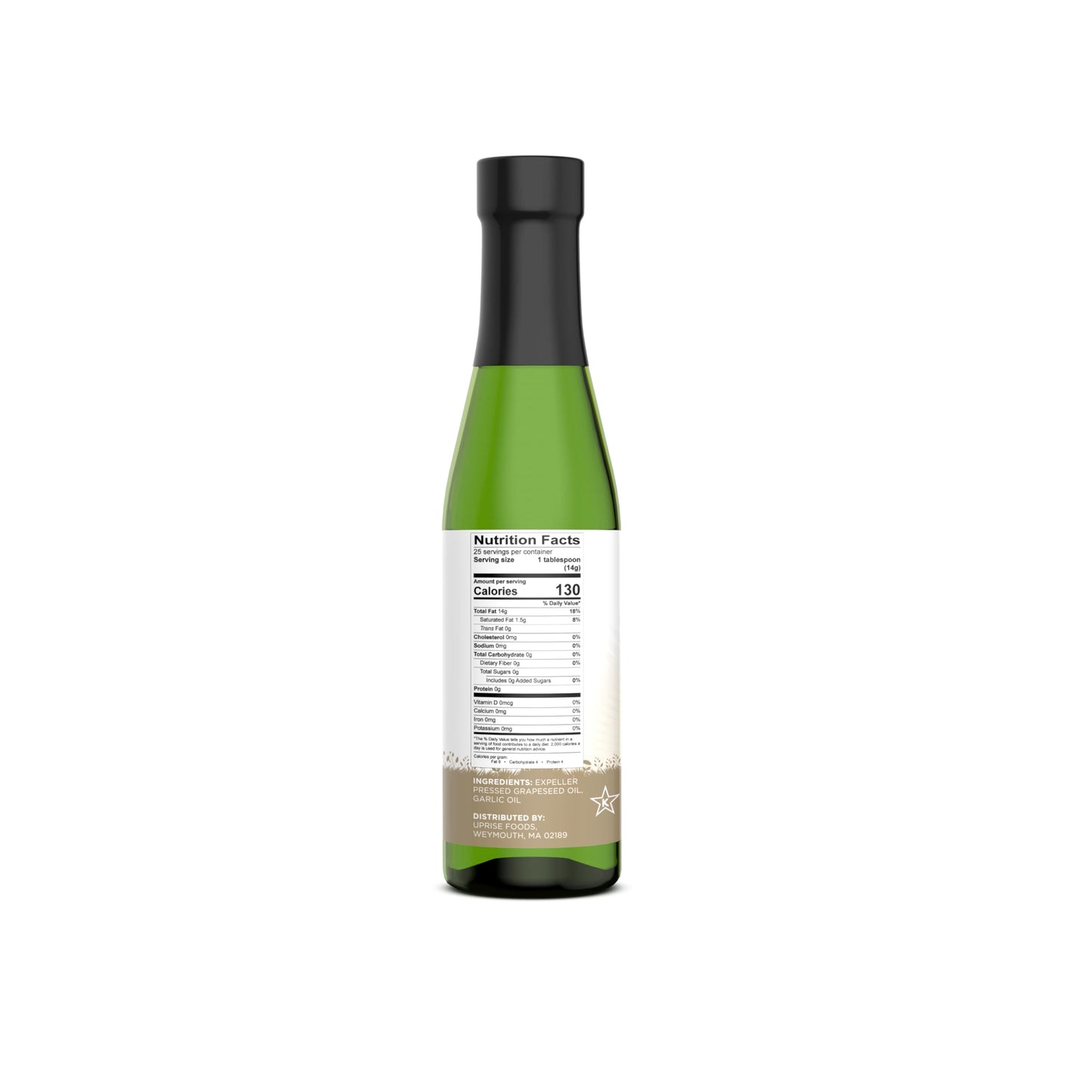 Garlic Harvest Grapeseed Oil 12.7 Oz (High Smoke Point, Gluten-Free, Non-Gmo, Healthy Evo Alternative)