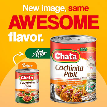 Chata Cochinita Pibil Shredded Pork Meat with Annatto Seasoning, 13.05 oz, Pack of 4
