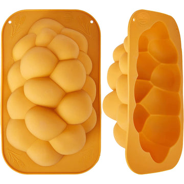 The Dreidel Company Silicone Challah Braid Bread Mold Bakeware, Perfect Kosher Challah Braided Baking Mold Pan, No Shaping Requi