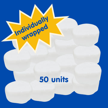 Cloudbites Individually Wrapped Marshmallows | 50 Units | Toasters | Great For S'Mores Or Snacks