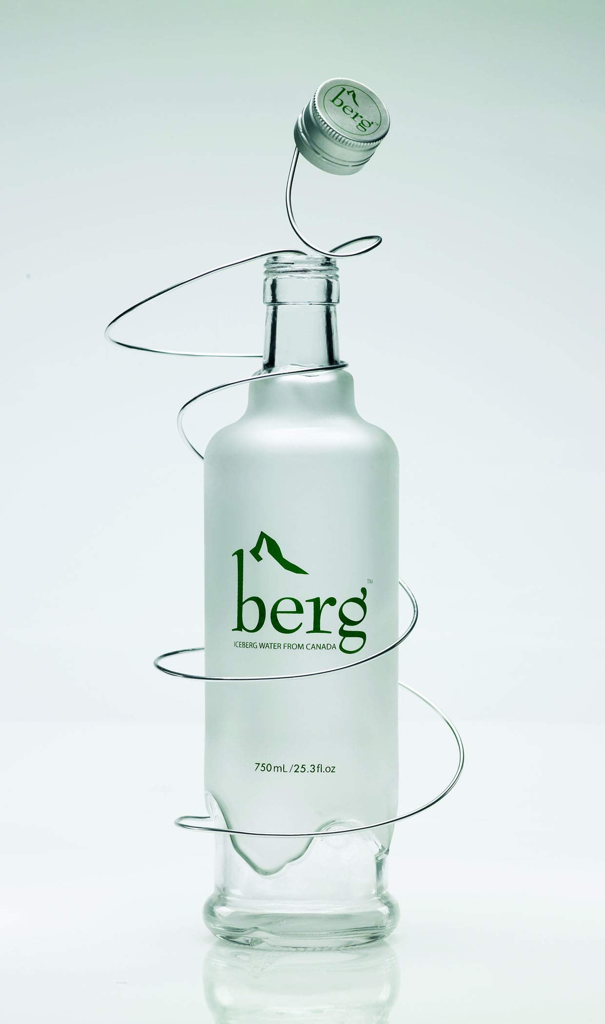 Berg Water Sourced From Icebergs 25.36Oz (One 750Ml Glass Bottle)
