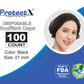 Protectx Disposable Bouffant (Hair Net) Caps Hair Head Cover Nets 21