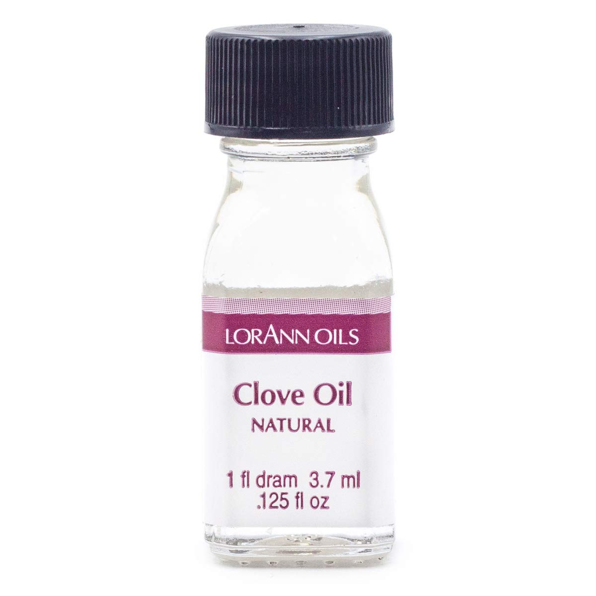 LorAnn Clove Leaf Oil Natural Flavor, 1 dram bottle (0.13 Fl Oz), Clear to Pale Yellow, Model 0080