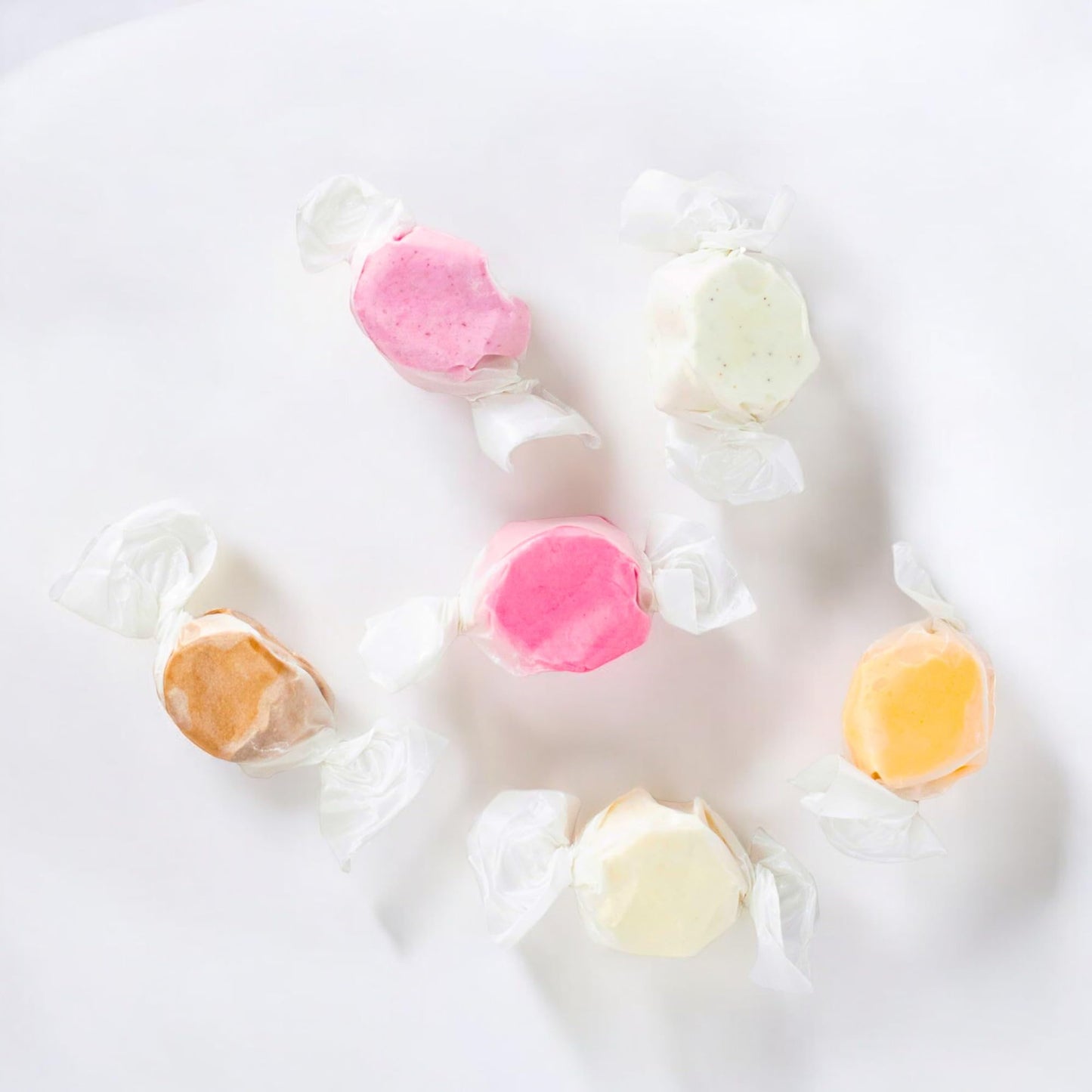 Simply Taffy Soft & Chewy Gourmet Taffy Made With Real Fruit Puree 12-Oz Bulk 2 Pack Mango, Banana, Raspberry, Blueberry, Chocol