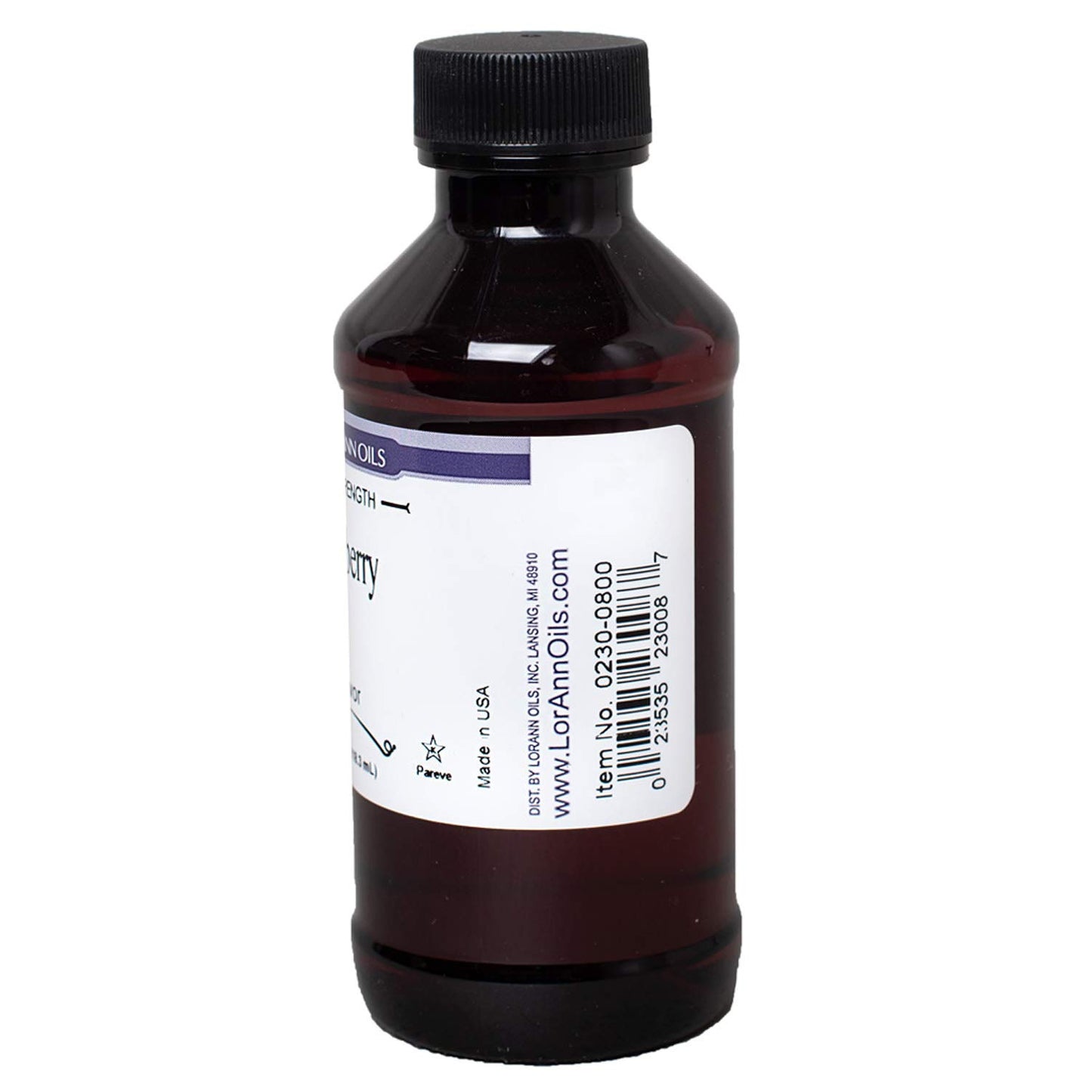 LorAnn Blackberry Flavoring, 4 oz Bottle, Clear