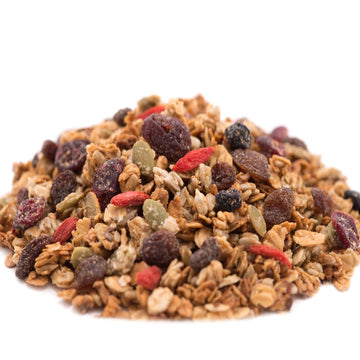 GERBS Super 5 Fruit Granola - Non-GMO, Keto Safe, Allergy Free - 32 oz (2 lbs) - Cranberry, Blueberry, Goji Berry, Cherry, Raisin