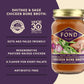 FOND NOURISH DELIGHT Organic Chicken Bone Broth - 12 Pack, 14 Fl Oz Each