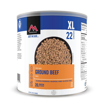 Mountain House Cooked Ground Beef  Freeze Dried Survival & Emergency Food  #10 Can  Gluten-Free