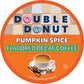 Double Donut Coffee Medium Roast Decaf Coffee Pods, Pumpkin Spice, 72 Count for Keurig K-Cup Machines