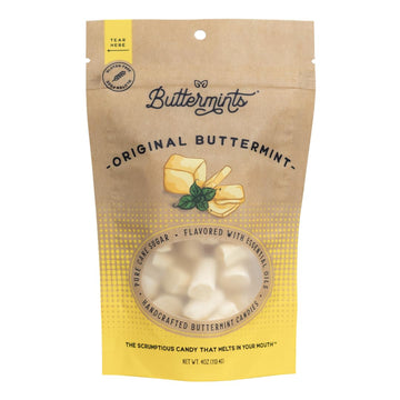 Buttermints Original | Butter Mints Yellow Gold Candy Soft Butter Taste | Unexpectedly Scrumptious (4 Servings) (1 Pack  Original)