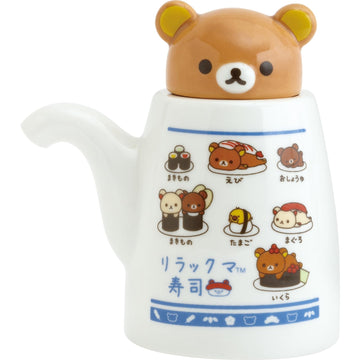 San-X Rilakkuma Anytime Sushi Miscellaneous Goods TK24301 Soy Sauce Sauce, Approx. H 3.9 x W 3.7 x D 2.6 inches (100 x 95 x 65 m