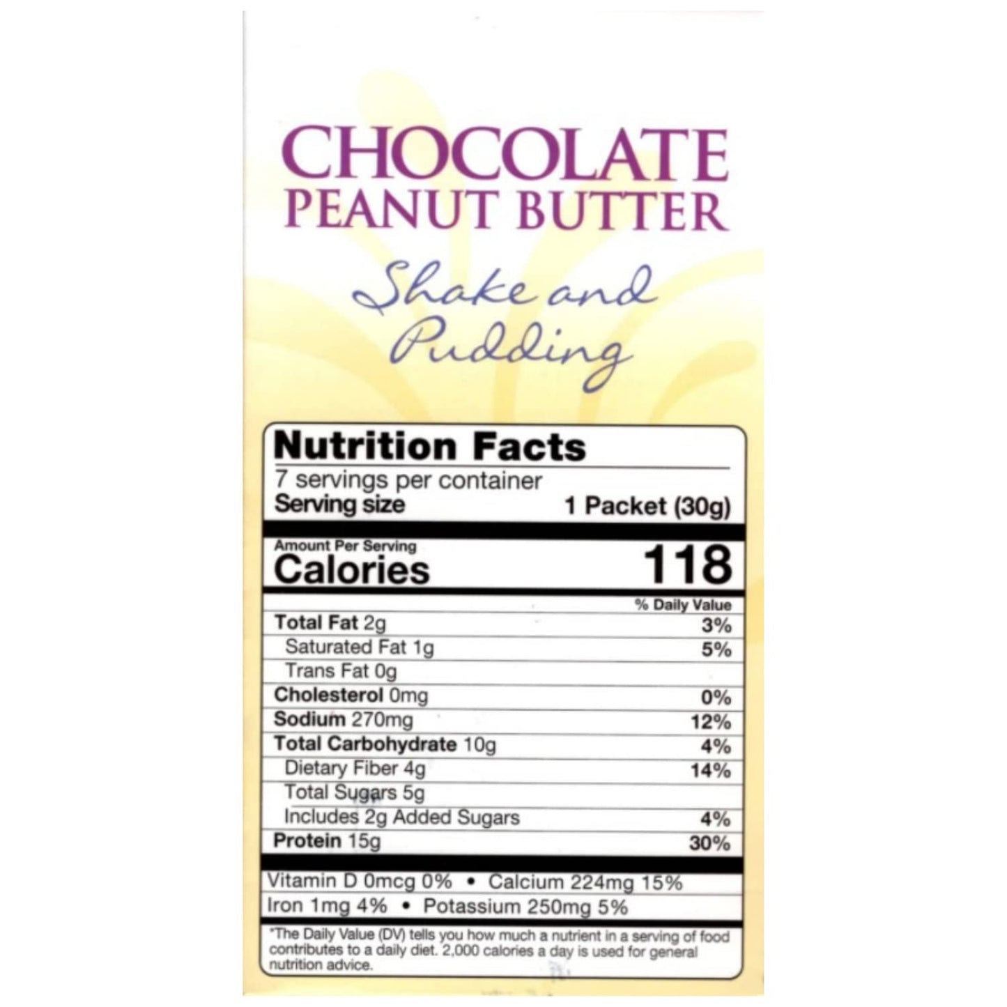 Fitwise - Meal Replacement Pudding Or Shake, Low Calorie, 15G Caseinate Protein, Aspartame Free, Low Fat, 7 Servings Per Box (Ch