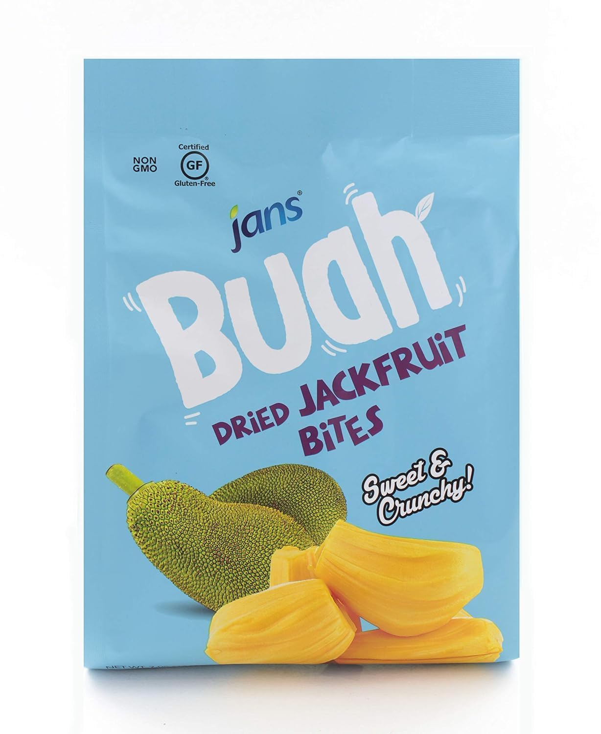 Jan'S Buah Dried Jackfruit Bites - Experience Real Fruit, Gluten-Free, Sweet & Crunchy, Ready-To-Eat, Perfect For Anytime Snacki