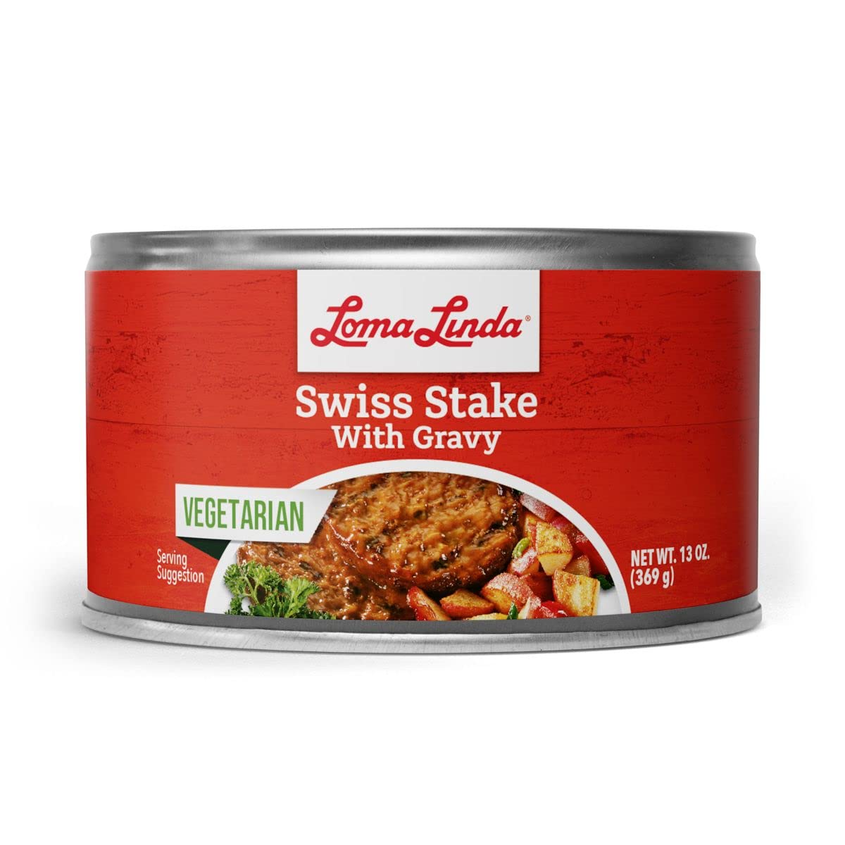 Loma Linda - Plant Based Meats (Swiss Stake with Gravy (13 oz.), 6 Pack)