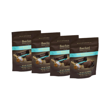 Bouchard Belgian Milk Chocolate With Caramel & Sea Salt (5.29 Oz / 150G) (Pack Of 4)