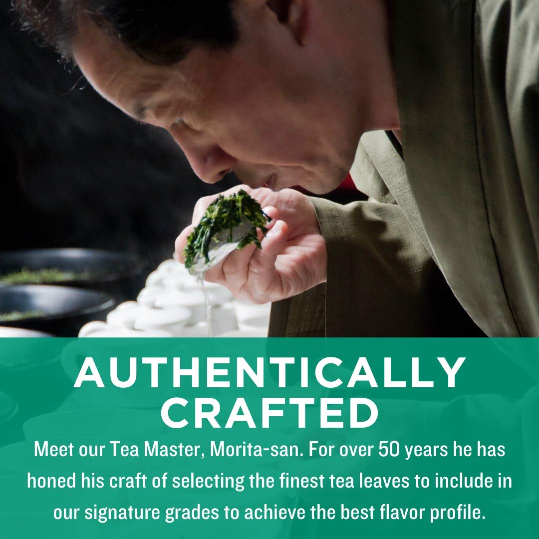 Jade Leaf Matcha Organic Matcha + Green Tea Bags - Traditional - Ceremonial Matcha + Whole Leaf Sencha - Authentic Japanese Orig