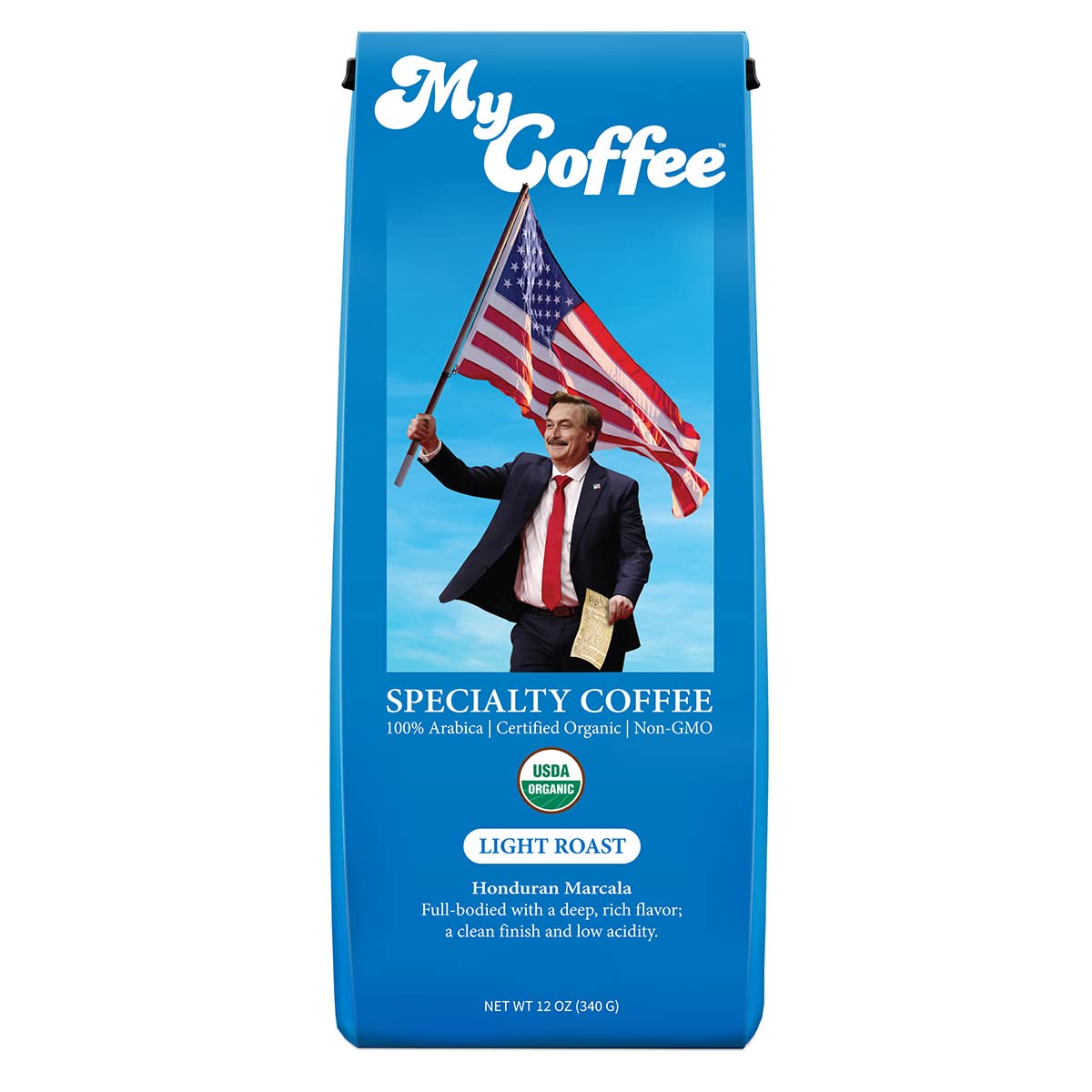 Ground Mycoffee - Organic, Specialty Grade, 100% Arabica, Non-Gmo Coffee [Light Roast, 12Oz Bag]