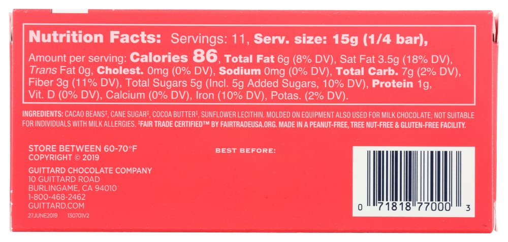 Guittard, Bar Chocolate Baking Bittersweet, 2 Ounce, 3 Pack