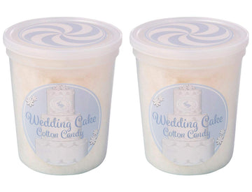 CHOCOLATE STORYBOOK Wedding Cake Cotton Candy - Gourmet Flavored Treat, 2 Pack, 1.2 Ounce