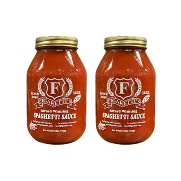 FIGARETTI Spaghetti Sauce, All-Natural, Vegan & Gluten-Free, 32 Oz (2 Pack)