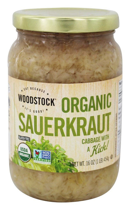 Woodstock Organic Sauerkraut - Case of 12 - 16 oz.