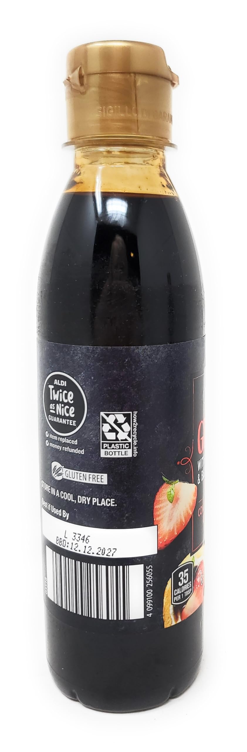 Balsamic Glazes With Strawberry And Balsamic Vinegar Of Modena 8.5 Fl Oz/250 Ml, Product Of Italy, (Pack Of 2)