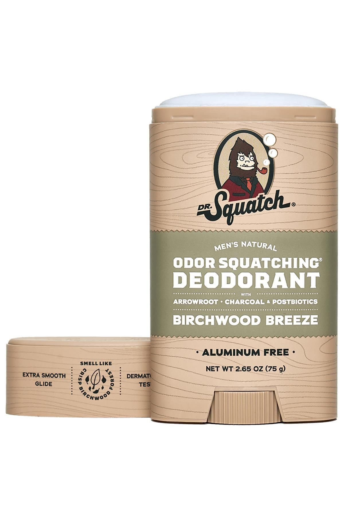 Dr. Squatch Birchwood Breeze Deodorant, 2.65 oz, Glide-on, Pack of 1445