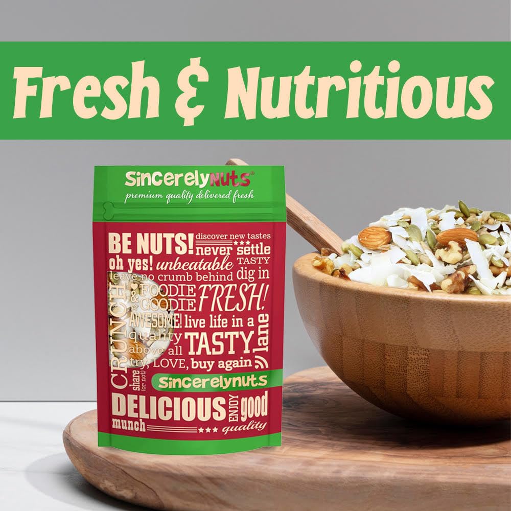 Sincerely Nuts Ultimate Nutrition Keto Trail Mix (5 LB)- Pumpkin Seeds, Coconut, Sunflower Seeds, Almonds, Walnuts- Gluten-Free