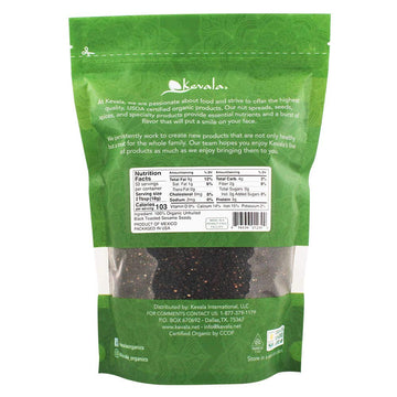 Kevala Organic Black Sesame Seeds 32oz (TOASTED)
