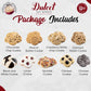 Dulcet Gift Baskets Valentines Day Cookie Gift Box - Assorted Flavors, Black and White Sprinkle Cookies for Mom, Women, Sisters
