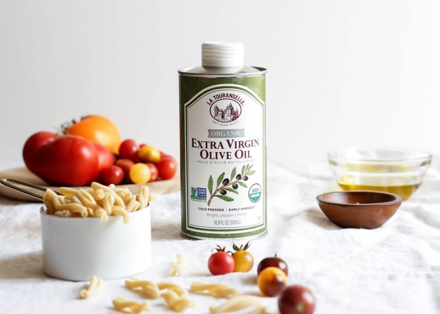 La Tourangelle, Organic Extra Virgin Olive Oil, Cold-Pressed High Antioxidant Picual Olives From Spain, 16.9 Fl Oz