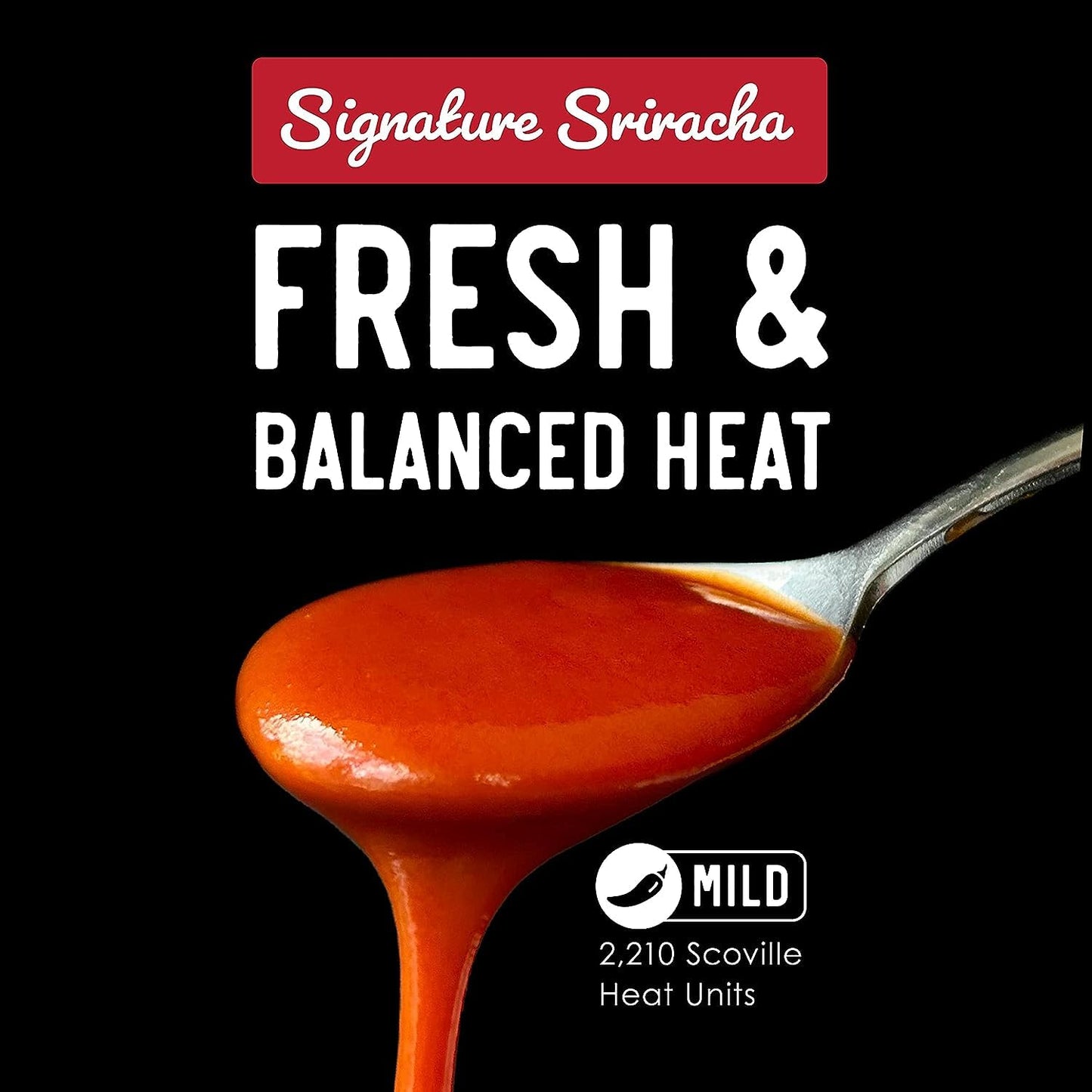 Fix Hot Sauce, Sriracha Sauce - Sriracha Chili Sauce, Organic Red Chili Peppers, Spicy & Bold Flavor, Non-GMO, Gourmet, Sriracha