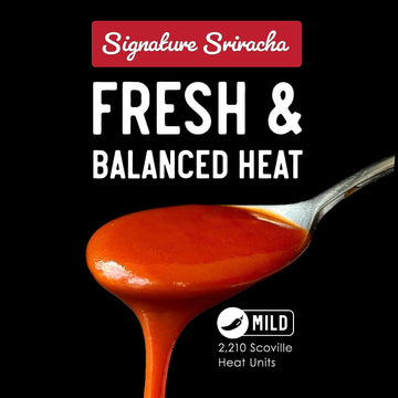 Fix Hot Sauce, Sriracha Sauce - Sriracha Chili Sauce, Organic Red Chili Peppers, Spicy & Bold Flavor, Non-GMO, Gourmet, Sriracha