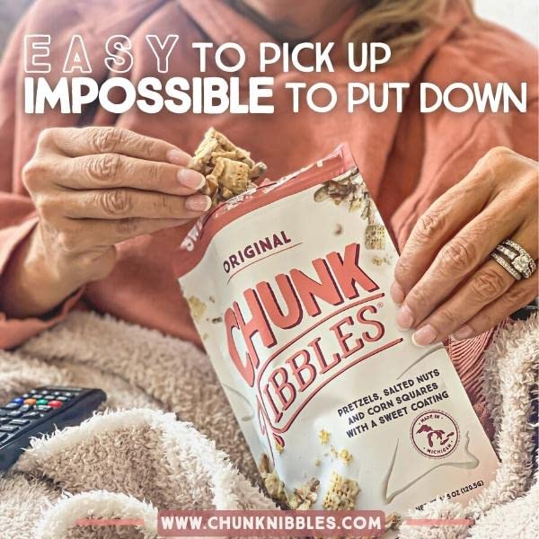 Chunk Nibbles Sweet And Salty Snacks | Variety Pack Snack Mix | Original, S'Mores, And Peanut Butter Chocolate Flavor | Sweet Tr