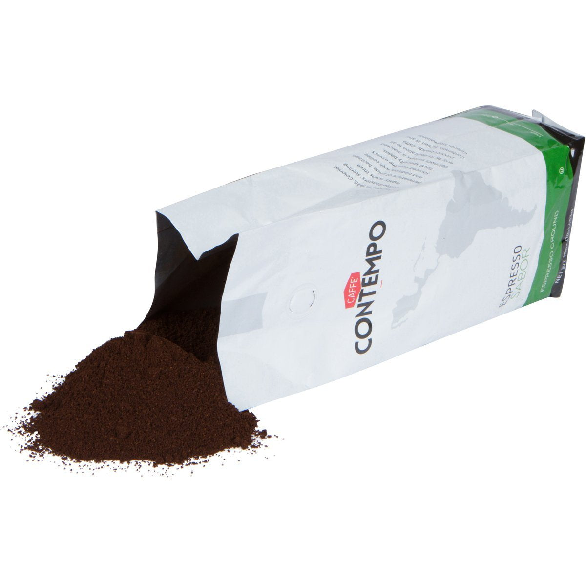 CAFFE CONTEMPO Ground Espresso, Sabor Blend, Dark Roast, 16 Ounce Fine Grind