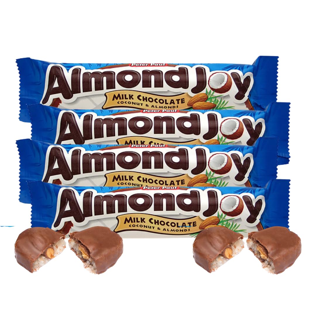Classic Full Size Candy & Candy Bar Gift Packs By Lyza's Sweets & Treats (Pack of 4, Almond Joy)
