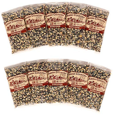 Amish Country Popcorn | 10-4 Oz Bags - Midnight Blue Kernels | Old Fashioned, Non-GMO and Gluten Free